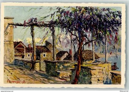 6645 Brione sopra Minusio Künstlerkarte Motivo rustico a Brione E. Zuppi... - 11056340