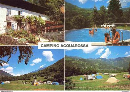 Acquarossa Blenio TI Camping Acquarossa Pool Panorama