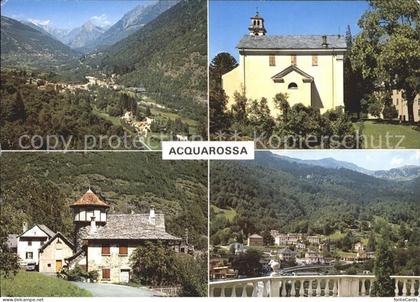 Acquarossa Valle de Blenio Ortsansichten Kirche
