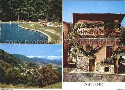 Astano mit Malcantone Strand Dorfpartie