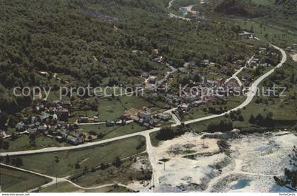 Avegno Valle Maggia Fliegeraufnahme