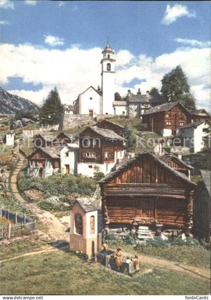 Bosco Gurin Walserdorf Ortsblick
