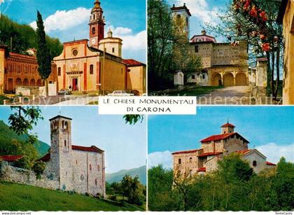 Carona Lago di Lugano TI Chiese monumentali