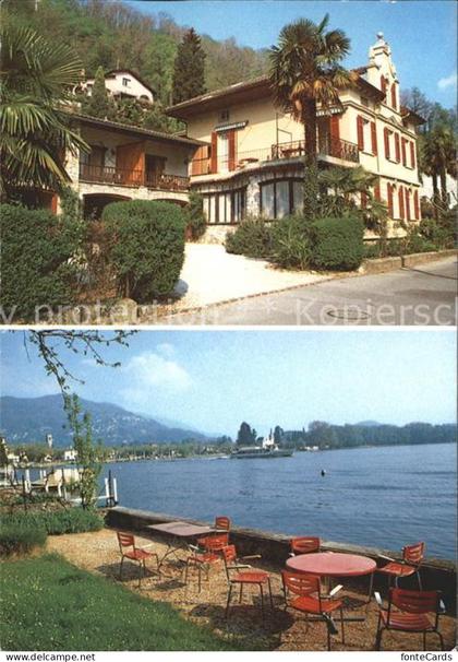 Caslano Casa Lucerna Ferienheim Terrasse Seepanorama