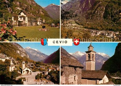 Cevio Kirche Panorama