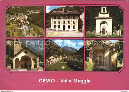 Cevio Orts und Teilansichten Kirchen