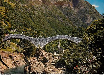 CPM Il Ticino pittoresco Lavertezzo Ponte dei Saiti Grotto Efra Sonogno Albergo Efra Frasco