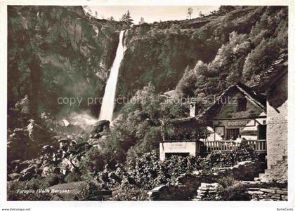 Foroglio Cevio Val Bavone Vallemaggia TI Ristorante La Froda Wasserfall