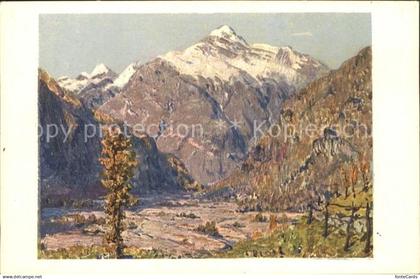 Maggia Valle Maggia col Madone di Camedo Kuenstlerkarte