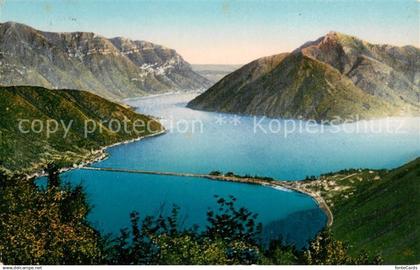 Melide Lago di Lugano Ponte di Melide Panoramo