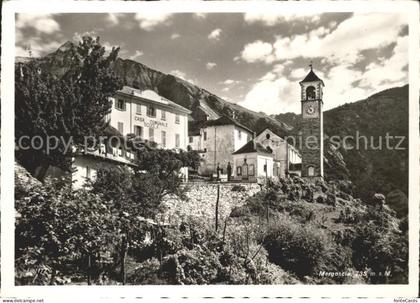 Mergoscia Dorfpartie mit Kirche
