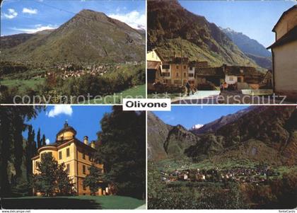 Olivone Ortsansicht Alpen Schloss
