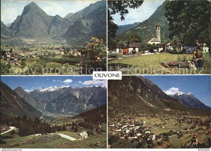 Olivone Val Blenio Panorama Kirche