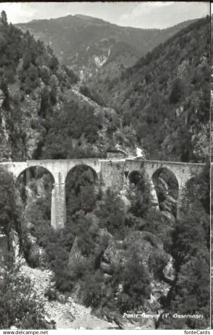 Onsernone Ponte Oseuro  ungelaufen ca. 1955