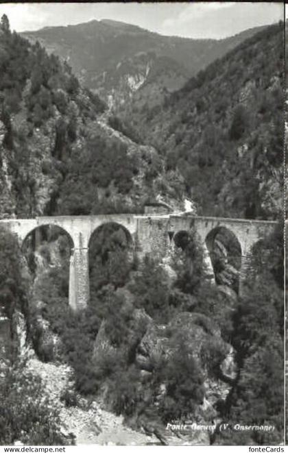 Onsernone Ponte Oseuro  ungelaufen ca. 1955