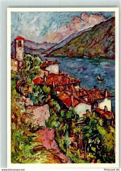 6978 Gandria Künstlerkarte Gandria verso Porlezza sign Fritz Meijer - 10282711