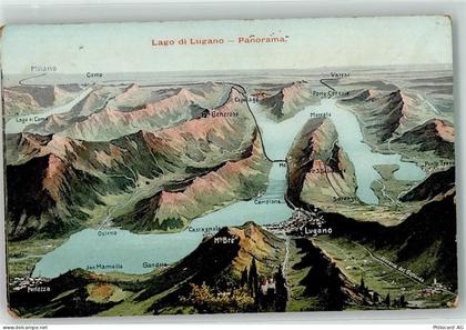 6900 Lugano - Vogelschau Lago di Lugano - 39409729