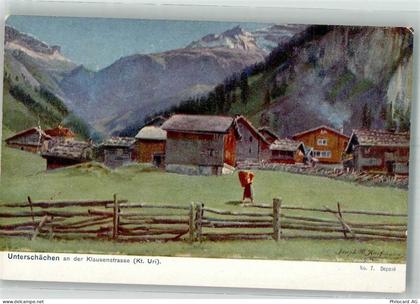 6465 Unterschächen Künstlerkarte sign. Kaufmann, J.C. - 38212123