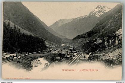 6482 Gurtnellen Foto AK Gotthardbahn Bahnhof - 10753109