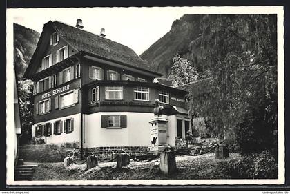 AK Bauen / Uri, Hotel Schiller, Bes. E. Renggli-Bösch