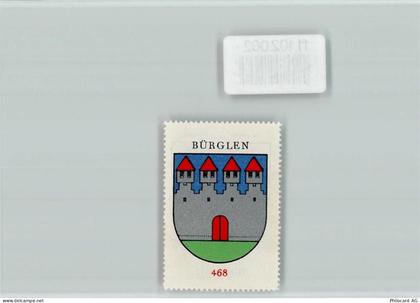 6463 Bürglen UR - Vignette Wappen Kaffee Hag ca 1920-1940 - 11102062