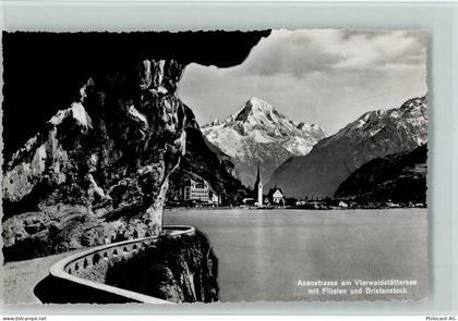 6454 Flüelen - Axenstrasse am Vierwaldstättersee mit Flüelen und Bristen... - 12110258