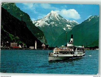 6454 Flüelen - Bristenstock Dampfschiff - 10589678