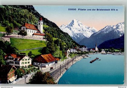 6454 Flüelen Foto AK Kirche Birkenstock - 38251443