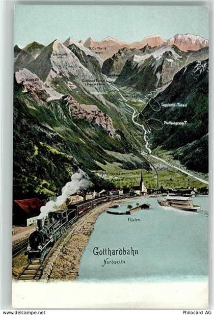 6454 Flüelen - Gotthardbahn Nordseite - 10590958