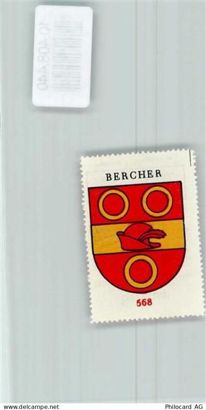 1038 Bercher - Vignette Wappen Kaffee Hag ca 1920-1940 - 10408440