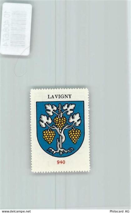 1175 Lavigny - Vignette Wappen Kaffee Hag ca 1920-1940 Weinstock - 10408674