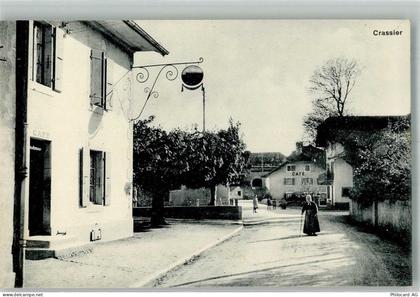 1263 Crassier Foto AK Cafe Werbeschild - 13585951