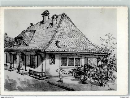 1272 Genolier Künstlerkarte Les Noyers sign - 10287028