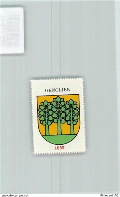 1272 Genolier - Vignette Wappen Kaffee Hag 1920-1940 Linden - 10407239