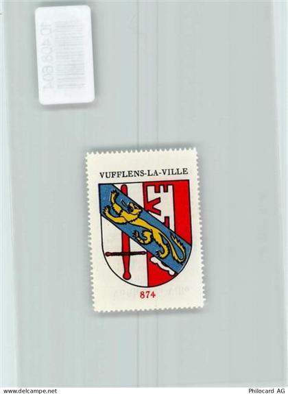 1302 Vufflens-la-Ville - Vignette Wappen Kaffee Hag ca 1920-1940 Löwe - 10408604