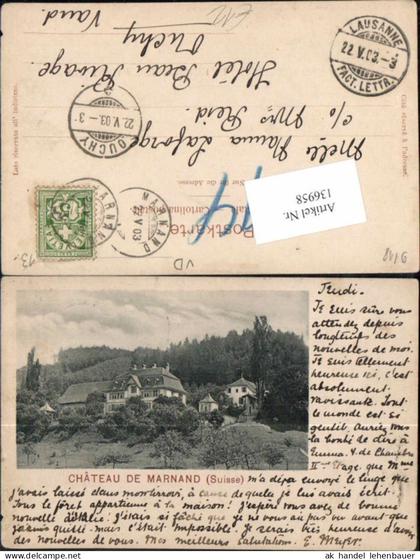 136958,Chateau de Marnand Suisse Valbroye Broye Vully Kt Waadt