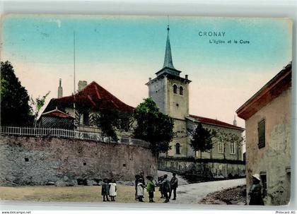1406 Cronay 1911 - Leglise et la Cure - 13173356