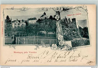 1442 Montagny-près-Yverdon 1899 - Ruines du Chateau - 13124802