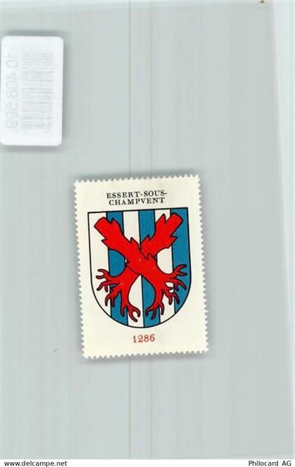 1443 Essert-sous-Champvent - Vignette Wappen Kaffee Hag ca 1920-1940 - 10408599