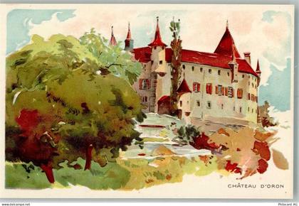1608 Oron-le-Châtel Lithographie Schloss d'Oron - 13990385