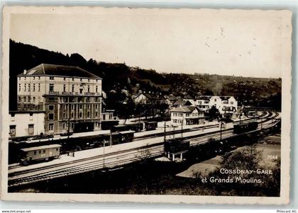 Cossonay-Gare 1913 - Grand Moulins Bahnhof Eisenbahn - 13902473