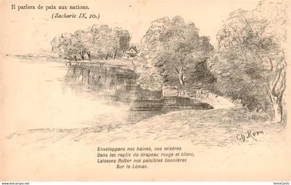 Cully  VD La baie Kuenstlerkarte