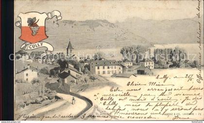 Cully VD Ortsansicht Wappen