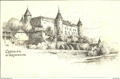 Grandson Schloss Grandson  ungelaufen ca. 1900