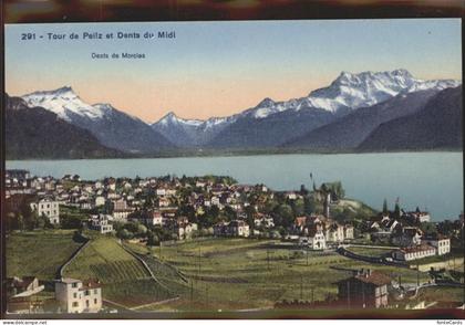 Morcles Panorama Dents de Morcles Tour de Peiz Dents du Midi Lac Leman