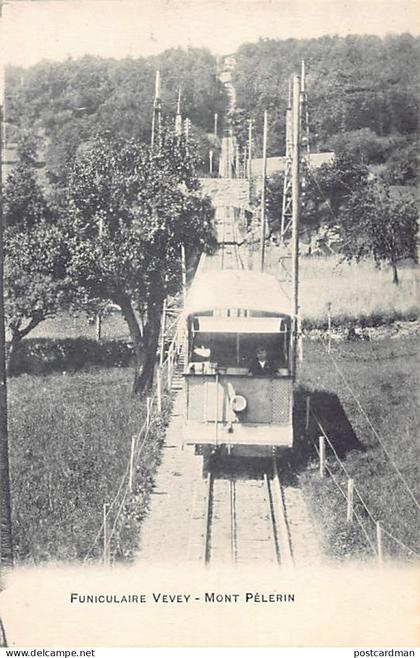 Suisse - Funiculaire VEVEY - MONT PÉLERIN (VD) - Ed. Bazar Suisse