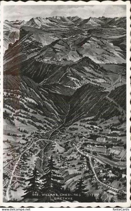 Villars Chesieres und Umgebung Panoramakarte