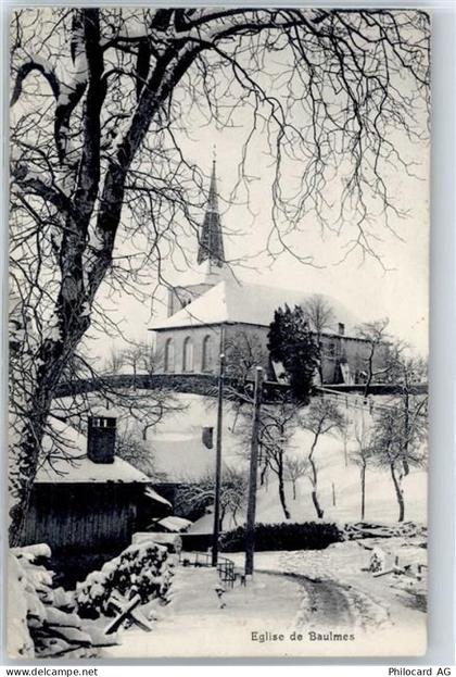 1446 Baulmes - Kirche im Winter - 51080690