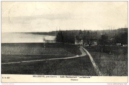 Bellerive (pres Geneve", Cafe-Restaurant "La Gaiule", 1909