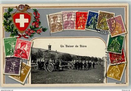 1145 Bière 1910 Prägedruck un Baiser de Biere Wappen Briefmarkencollage ... - 13455598